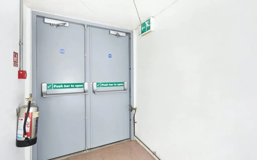 Visible Damage to the Fire Door Leaf